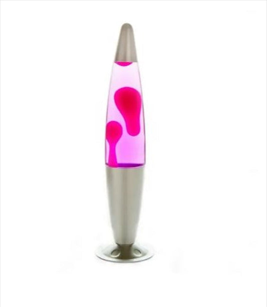 Lava Lamp - Silver/Pink/Pink Peace