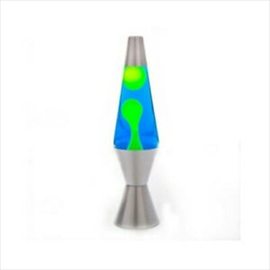 Lava Lamp - Silver/Yellow/Blue Diamond