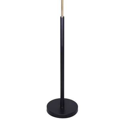 Sarantino 6-Light Adjustable Arm Metal Sputnik Floor Lamp with Antique Brass Finish