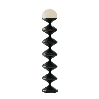 LED Dimmable Decorative Column Floor Lamp - Tall Acrylic Standing Light with Remote Control, Modern Design