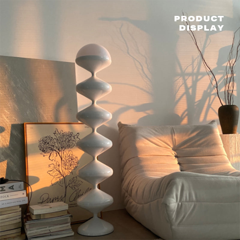 LED Dimmable Floor Lamp, Modern Decorative Corner Light with Remote Control, Acrylic Design for Bedroom and Living Room