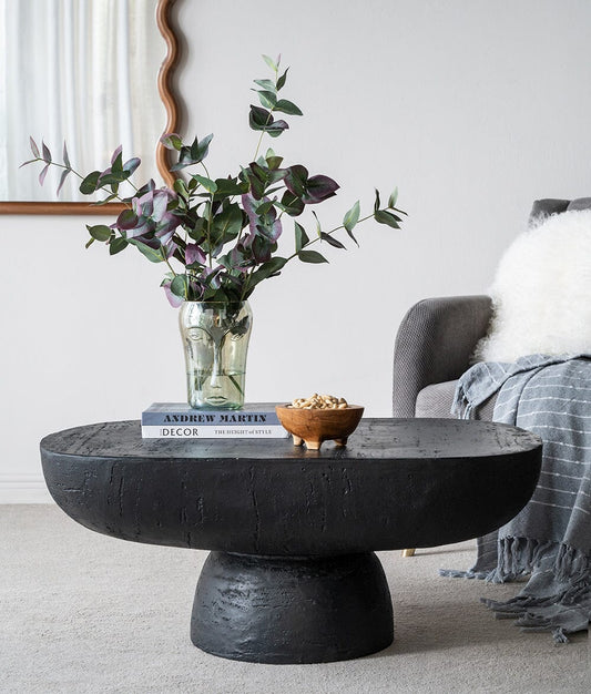 Cement Yourself Coffee Table in Midnight Black