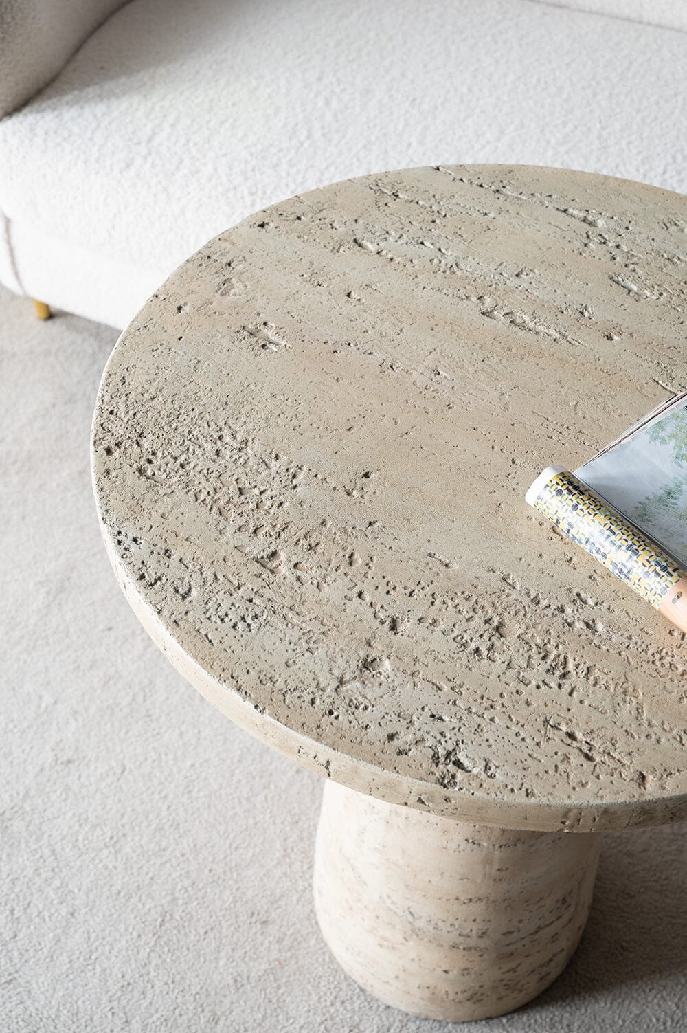 Cement Yourself Round Side Table