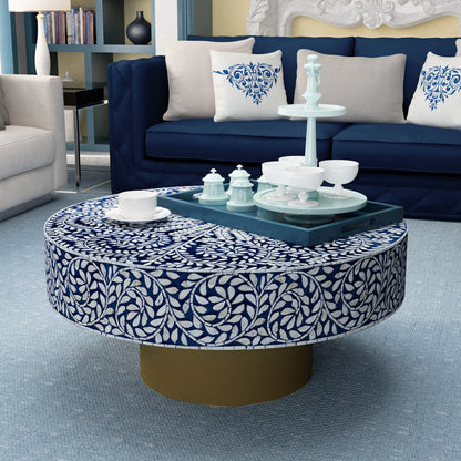 Mother of Pearl - Bluesy Round Coffee Table