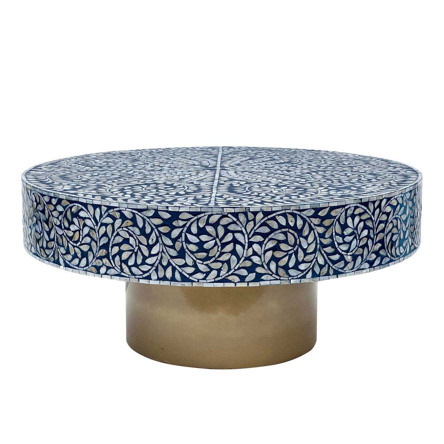 Mother of Pearl - Bluesy Round Coffee Table