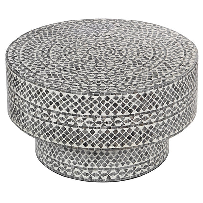 Mother of Pearl - Diamond Round Coffee Table