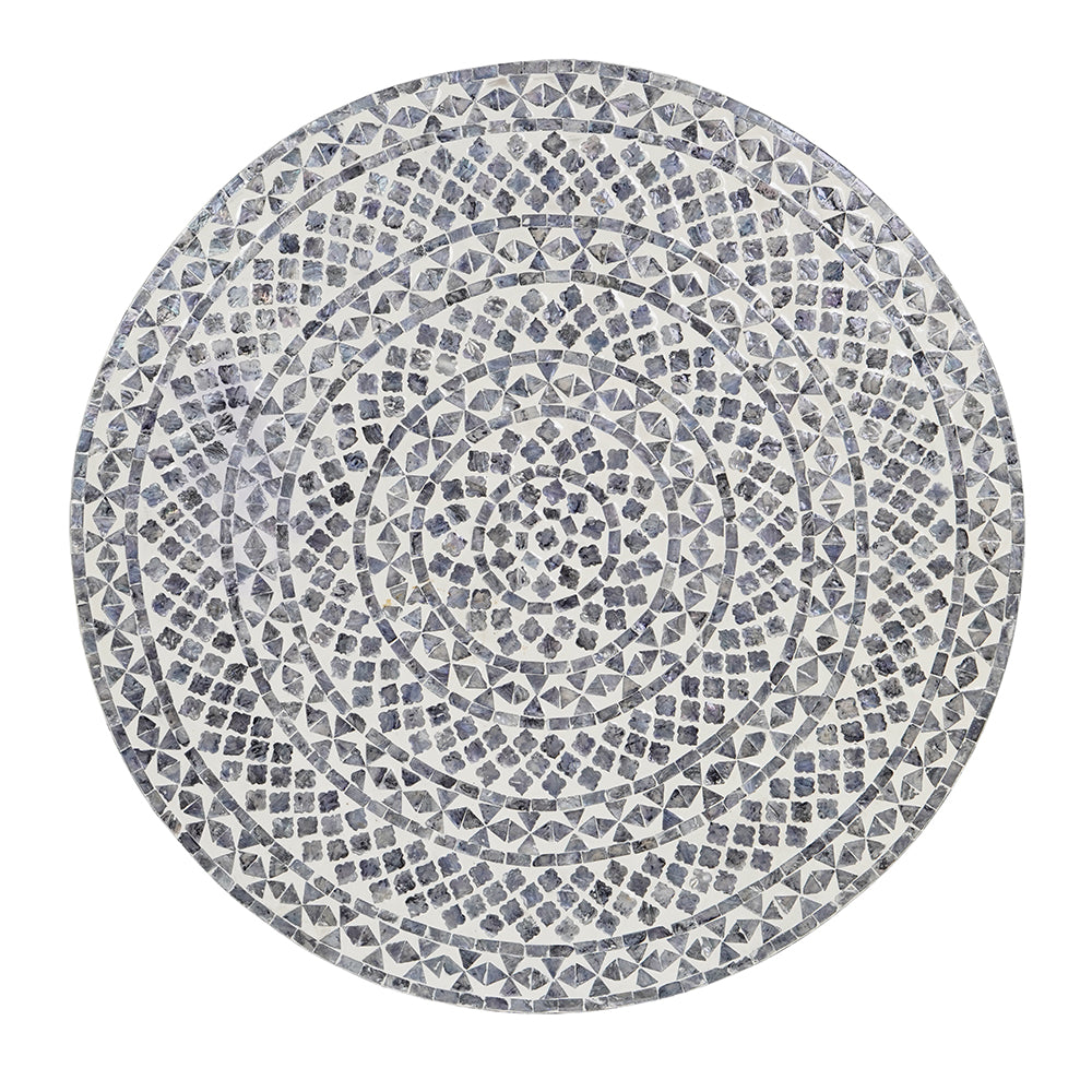 Mother of Pearl - Diamond Round Coffee Table