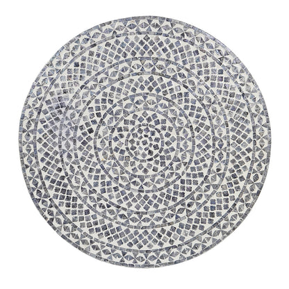 Mother of Pearl - Diamond Round Coffee Table