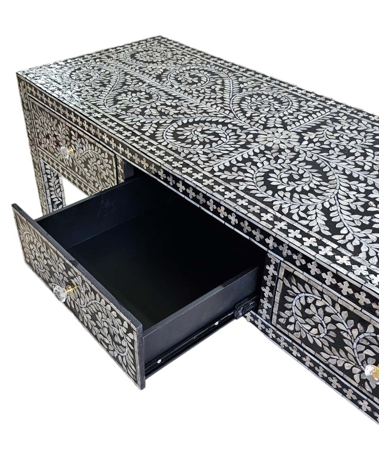 Mother of Pearl - Opulent 3 Drawer Console Table