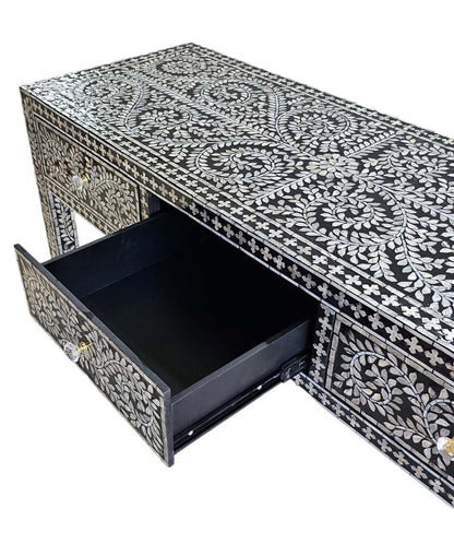 Mother of Pearl - Opulent 3 Drawer Console Table