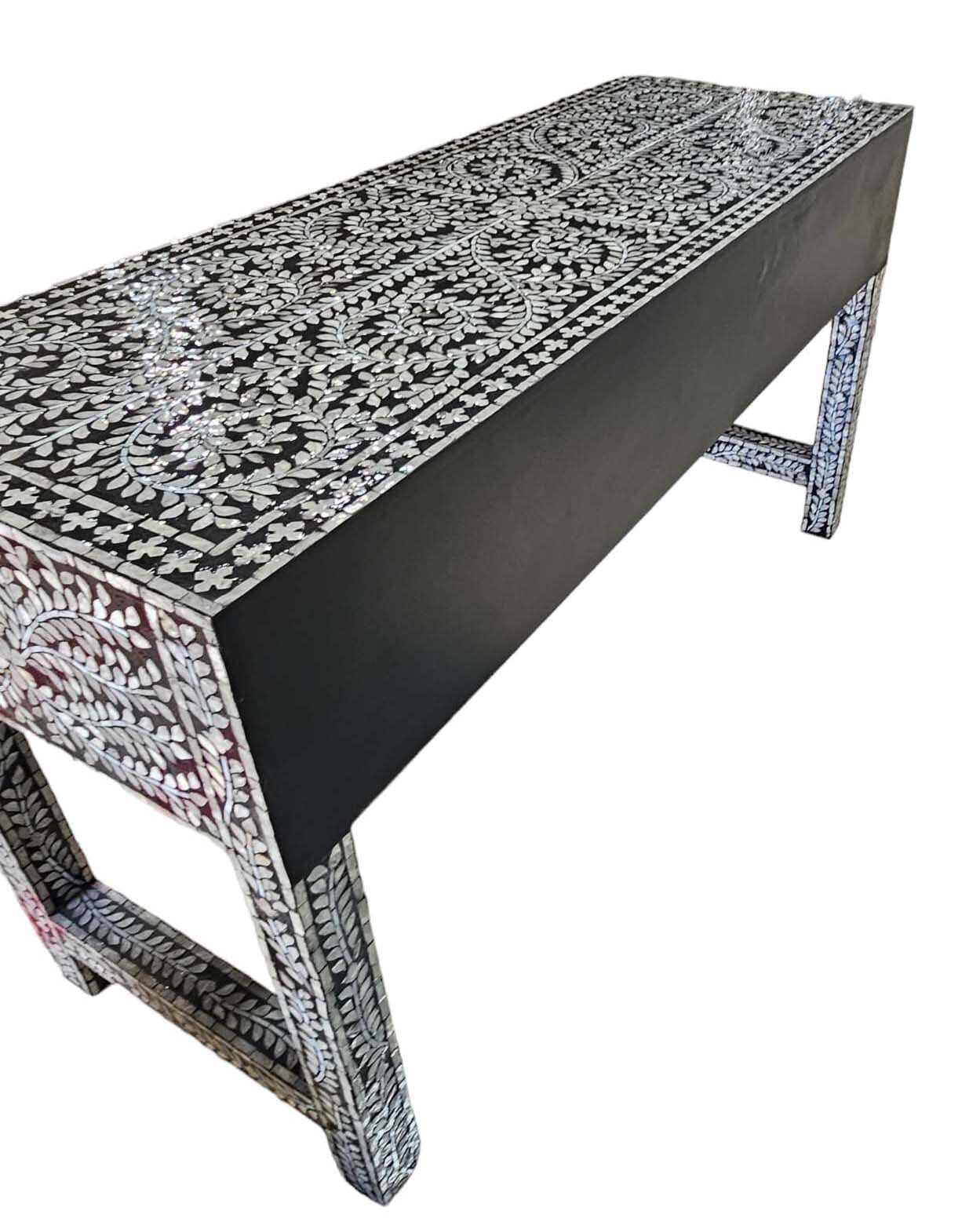 Mother of Pearl - Opulent 3 Drawer Console Table