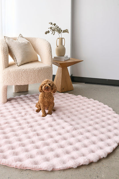 Bubble Blush Washable Rug Collection