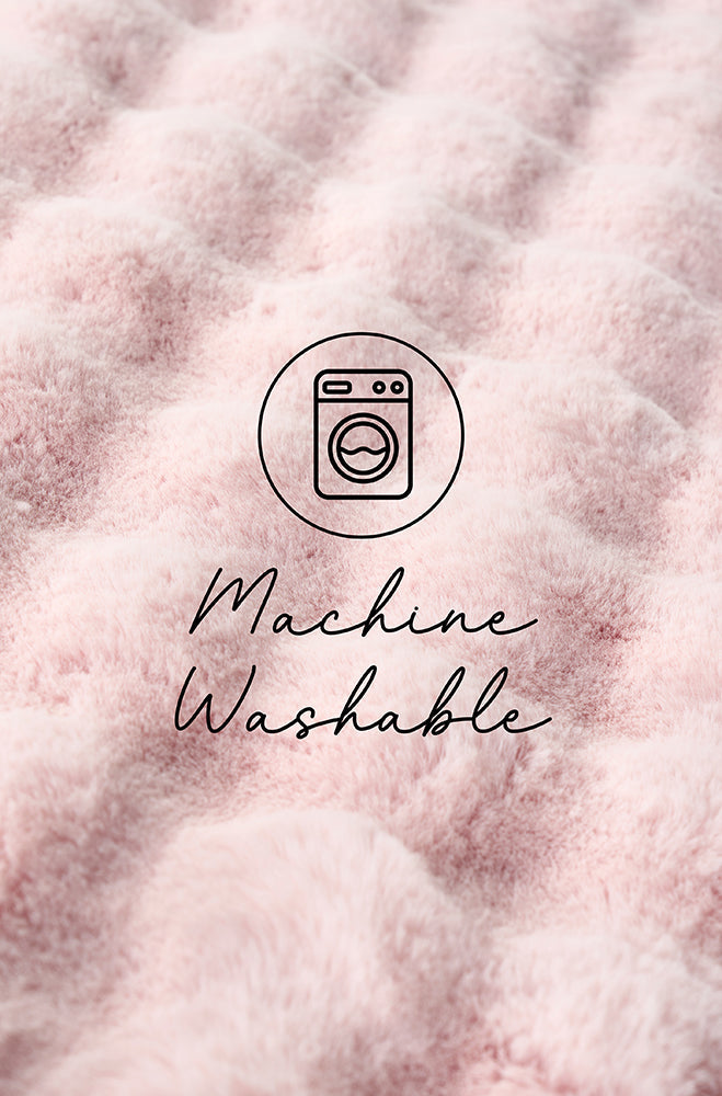 Bubble Blush Washable Rug Collection